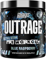Nutrex Outrage Ultra Stim Pre Workout Powder 30 Servings Various Flavors