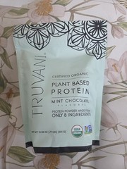 Truvani Organic Mint Chocolate Plant-Based Protein Powder 12.38 Oz Exp 1/2027