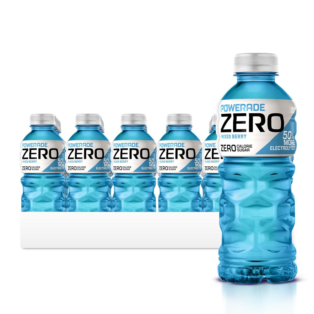 Electrolyte Enhanced Zero Sugar Mixed Berry Sports Drink, 20 Ounce (Pack of 24)