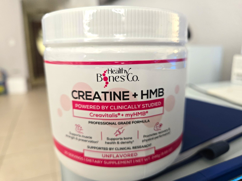 Healthy Bones Co. Creatine + HMB Unflavored Powder 8.8 oz