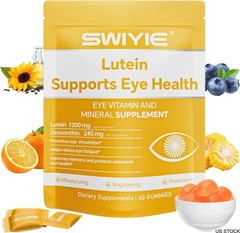 20mg Lutein + 4mg Zeaxanthin Gummies | Natural Flavor Eye Health Supporting