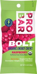 Pack of 2 ProBar Bolt Chews: Raspberry, Box of 12, 20mg Caffeine Energy