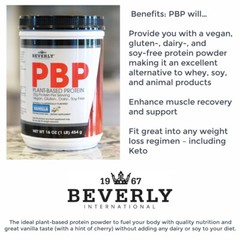 Beverly International PBP (Plant-Based Protein), Vegan, Gluten-, Dairy-,Soy-Free