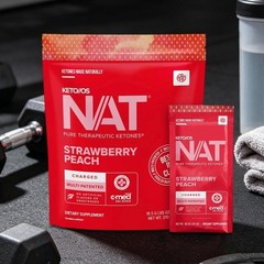 Pruvit Keto OS NAT Strawberry Peach Charged Ketones 20 Packs