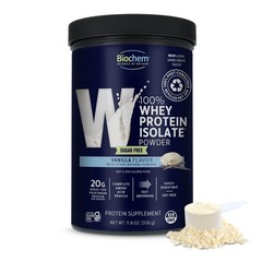 Sugar Free Vanilla Whey Protein Powder, 11.8 oz – Low Carb, High Protein Supplem
