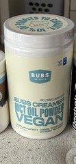 BUBS Naturals Halo Creamer MCT OIL POWDER Vegan Unflavored Brain Fuel Ex 04/2026
