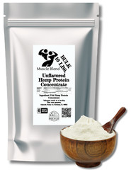 Hemp Protein Powder concentrate, Raw Vegan, 100% Pure Unflavored, Muscle Blend