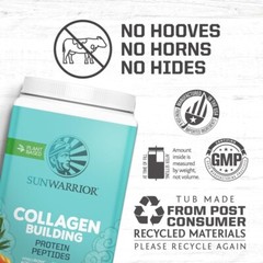 Sunwarrior Collagen Peptides Building Powder Vegan Collagen for Women Men 2.2lb