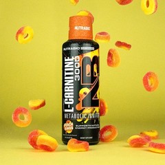 NutraBio – L-Carnitine Liquid Shots – 3000mg, 16 Fl Oz (Pack of 1), Peach