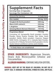 Testosterone Booster – UNLEASH YOUR WOLF – Sex Drive – 60 Capsules
