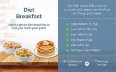 NutriWise Maple Brown Sugar Oatmeal, High Protein Breakfast Meal, Low Carb 7ct