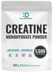 DEAL SUPPLEMENT Instant Creatine Monohydrate Powder, 10.6 Ounce (Pack of 1)