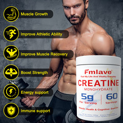 Creatine Monohydrate 60 Servings Micronized Powder 10.6oz Unflavored Muscle Gain