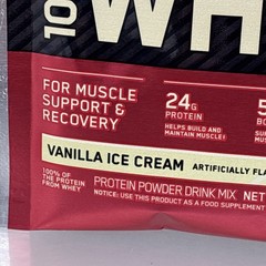 10X Optimum Nutrition Gold Standard 100% Whey Protein Powder 1 SERV VANILLA B95