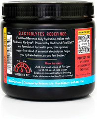 REDMOND Re-Lyte Hydration Electrolyte Powder Mix (Strawberry Lemonade), 60 servs