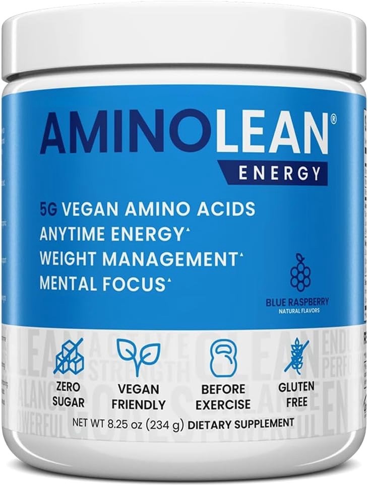 Aminolean Pre Workout Powder, Amino Energy & Weight Management with Vegan BCA…
