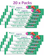 Zena Organic Super Greens Fruits & Vegetables Single Packs 20 Count Made in USA!