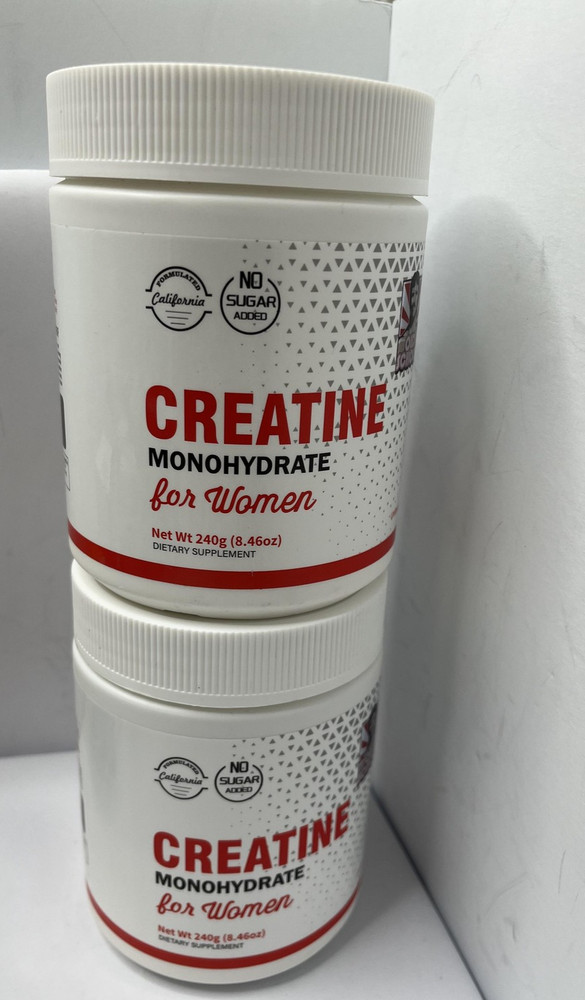 Old School Labs 2pk Creatine Monohydrate Women 240g Sugar Free Unflavored Powder