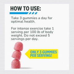 CON-CRET Creatine HCl Gummies, Sour Berry Zing Flavor 60 count