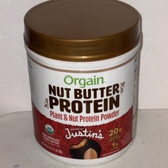 Orgain X Justin’s Organic Nut Butter Protein Powder Chocolate Exp6/17/26 1.17lb