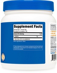Nutricost L-Arginine (500 Grams) – Pure L-Arginine Powder – 5000mg Per Serving