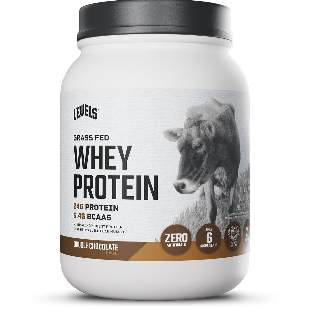 Grass Fed Whey Protein Powder Double Chocolate 24G Protein No Artificials 1.48LB