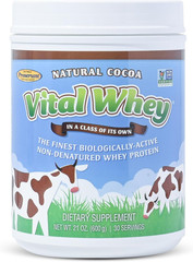 Grass-Fed Whey Protein Powder for Immune Vitality, Natural Cocoa 600G (30 Servin