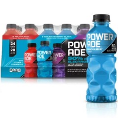 POWERADE Variety Pack Bottles, 20 fl. oz., 24 pk.