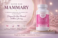 Super Raw Mammary Breast Enhancement for Women & Trans, USA Made, 100 Capsules