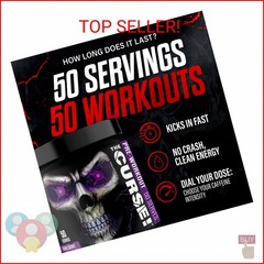 JNX SPORTS The Curse! Peach Mango Pre Workout Powder with Creatine – Extreme Ene
