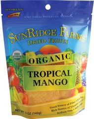 Sunridge Farms Organic Dried Mango Slices | Naturally Sweet, Sulphur-Free,