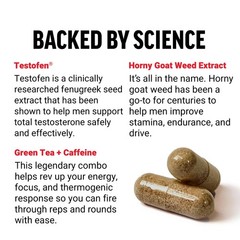 Force Factor Test X180 Ignite Total Testosterone Booster for Men with Fenugre…