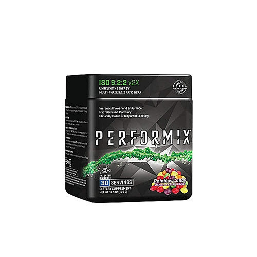 Performix ISO 9:2:2 V2x BCAA 30 Servings Amino Energy Hydration – Rainbow Candy!