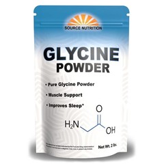 Glycine Powder (2 lbs) – Promotes Restful Sleep, 32 Ounce (Pack of 1), White