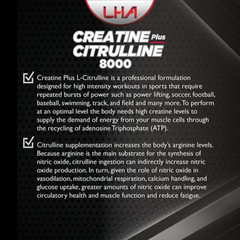 LHA Unflavored Creatine Citrulline – 400g Workout Support Formula