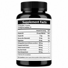 Aamzg Male Matrix Pills- Size Matrix Male Vitality Support Supplement 60 Caps