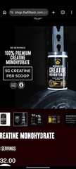 Creatine Monohydrate Powder – Muscle Growth Supplement – 90 Servings 15.87 OZ