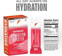 Gatorade Hydration Booster Electrolyte Strawberry Watermelon& Tropical Mango 2BX