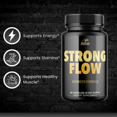 Strong Flow- Bodybuilding & Men’s Health Support- 5 Bottles- 450 Capsules