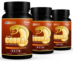 3 Pack King Cobra Capsules for Men-New Improved Formula-60 Capsules x3