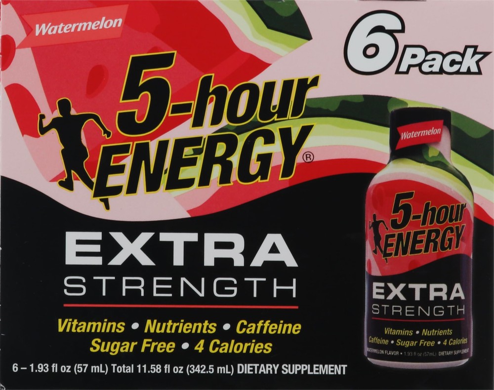 Watermelon Flavor Extra Strength 5-hour ENERGY Shots