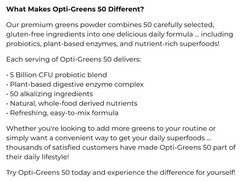 1st Phorm OPTI-GREENS 50 Powder 11 oz ( 30 Serv) Natural Berry Flavor BY 11/26