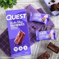 Quest Nutrition Bake Shop Chocolate Brownies 10G Protein 2G Net Carbs 1G Sugar