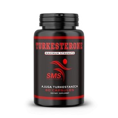 TURKESTERONE 1200mg AKA Ajuga Turkestanica Standardized to 10% 60 Caps By SMS