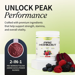Organic Nitric Oxide Beet Root Powder or Pre Workout – Heart Health, Supports BP