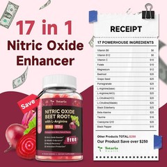 Beet Root Gummies – Beetroot Supplement with Grape Seed, Pomegranate, Vitamin C,