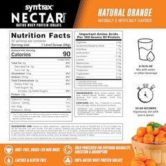 Nectar Naturals 2 Pound Whey Protein Isolate Sweet Delicious Lactose Gluten Free