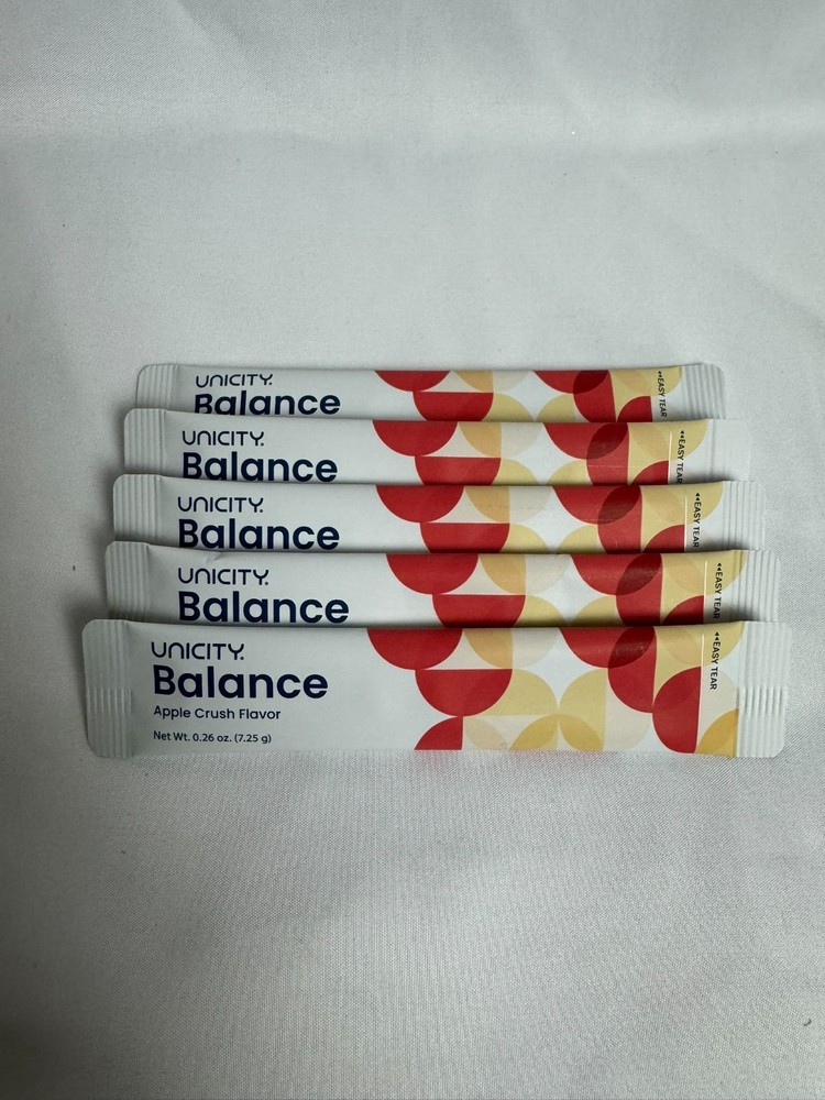 Unicity Balance Apple Crush Fiber Drink Mix 5 Pack Blood Sugar Support NEW Seale