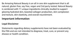 BEAM NATURAL BEAUTY Skin Hair & Nails 60 Capsules ( 30 Servings) BEST BY 02/26