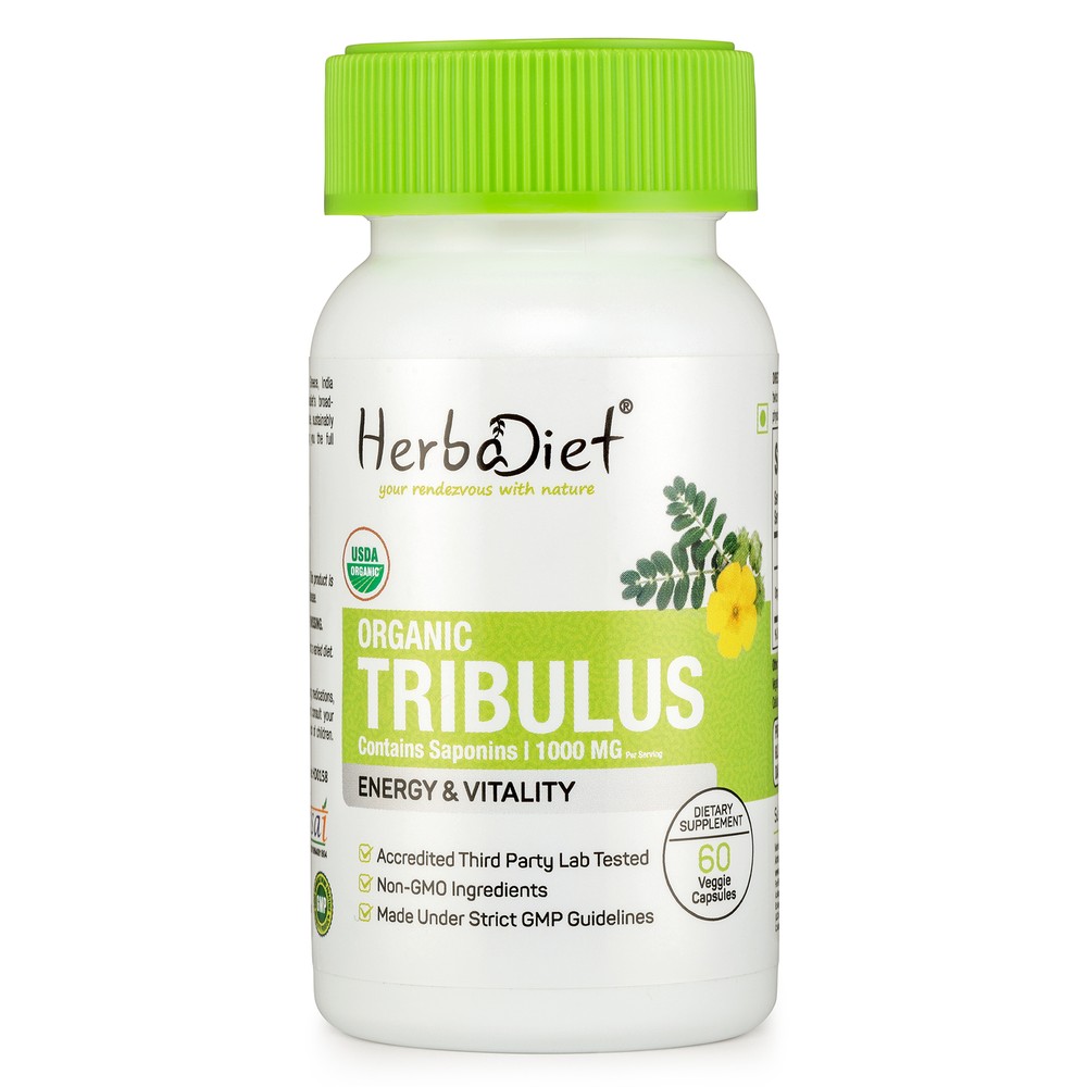 Organic Tribulus Terrestris Capsules – Muscle Booster with High Potency Saponins